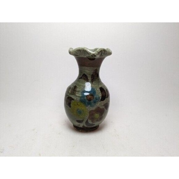 Tonala Mexico Pottery Vase - Picture 1 of 6